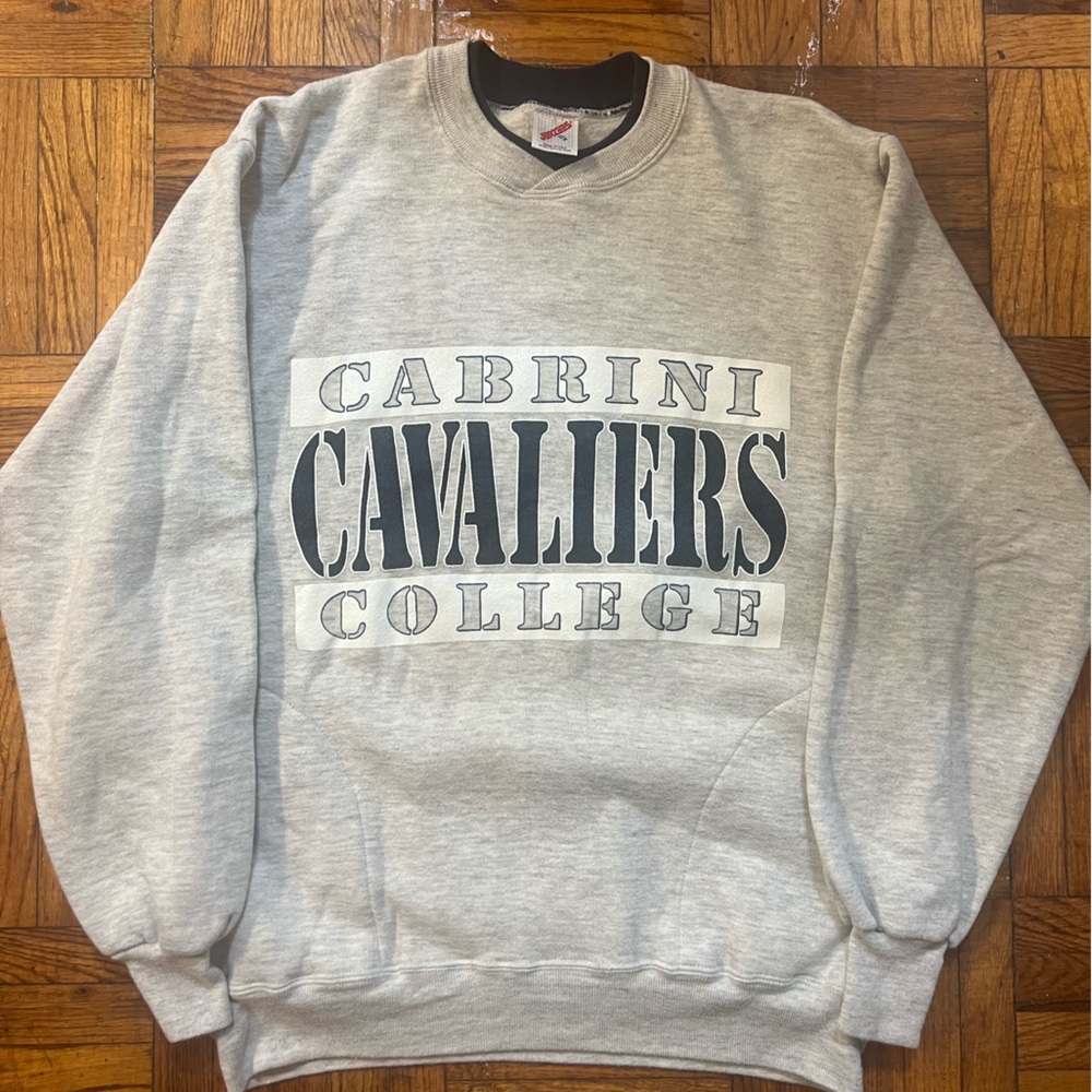 Vintage Cabrini Cavaliers College Sweater - Sz XL
